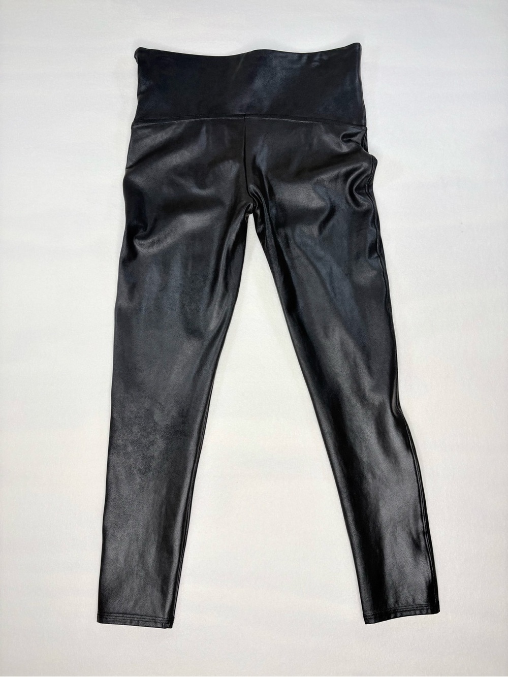 Spanx Faux Leather Leggings Black Size Petite XL Shaping Comfort New - Picture 9 of 10